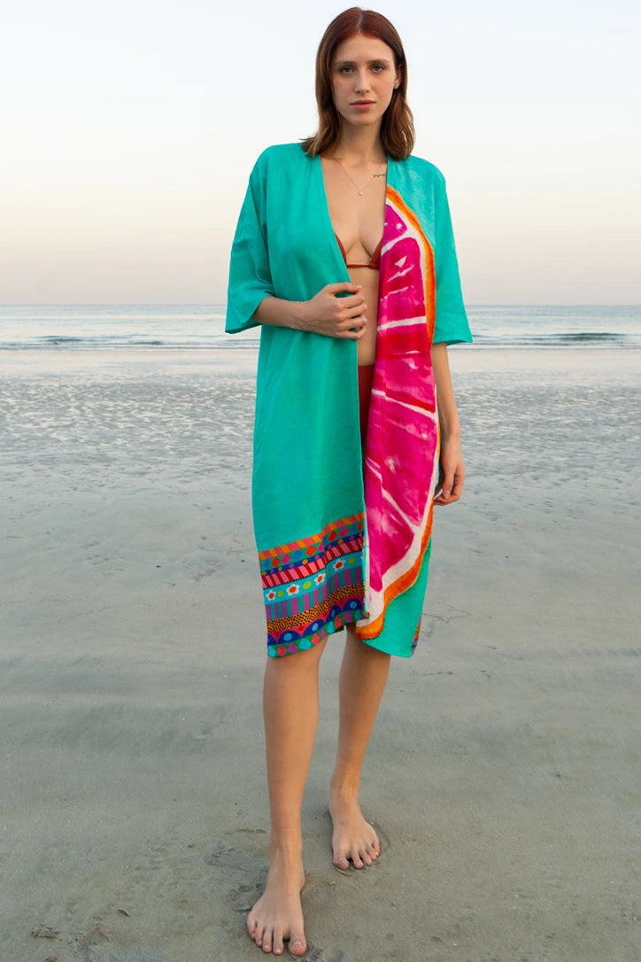 Cotton Candy Mid Length Kimono