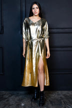 Shadow Of Sequin Gold Ombre Shimmer Kaftan