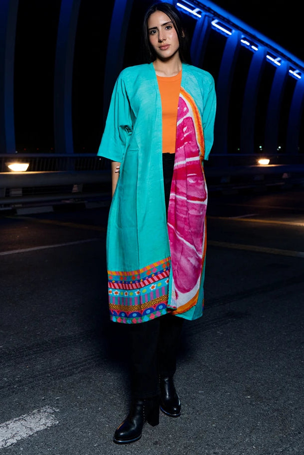 Cotton Candy Mid Length Kimono