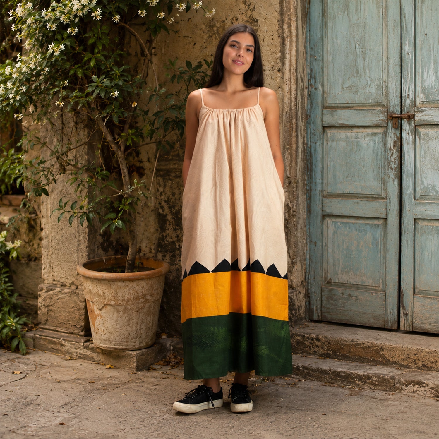 Beyond The Horizon Spaghetti Strap Maxi Dress