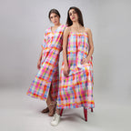 The Palette Picnic Spaghetti Strap Maxi Dress - Multicolour