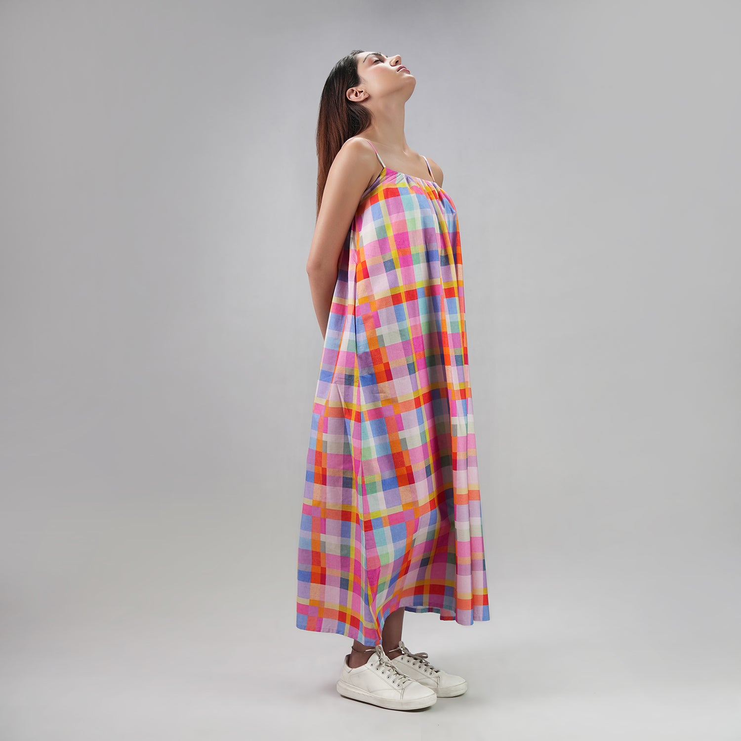 The Palette Picnic Spaghetti Strap Maxi Dress - Multicolour