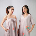 The Floral Archive Rose Print Spaghetti Strap Maxi Dress - Multicolor