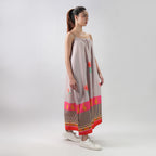 The Floral Archive Rose Print Spaghetti Strap Maxi Dress - Multicolor