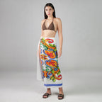 Majolica Mosaic Resort Cotton Sarong - Multicolour Motif