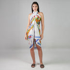 Majolica Mosaic Resort Cotton Sarong - Multicolour Motif
