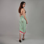 Sage Bloom Resort Cotton Sarong - Seagreen & Multicolour
