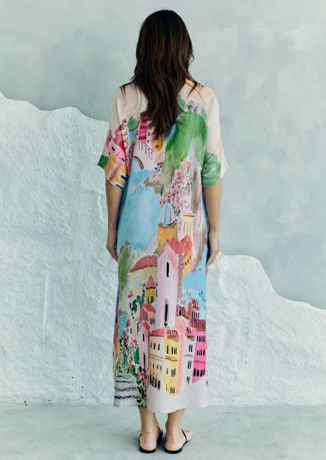 La Riviera Multicolor Long Kaftan
