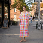 Palette Picnic Long Kaftan Dress With Side Slit