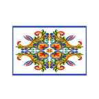 Majolica Mosaic Resort Cotton Sarong - Multicolour Motif