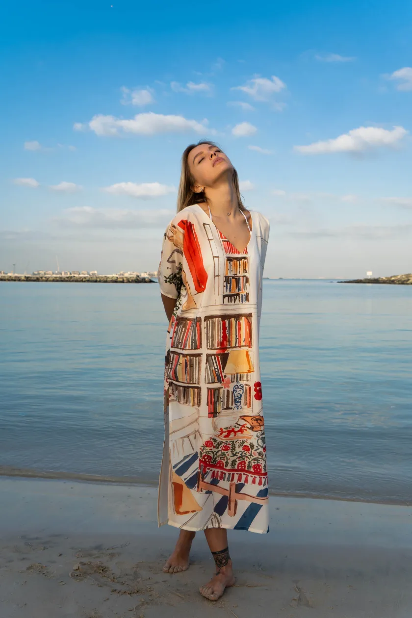 Abode Long Kaftan Dress - Image 2