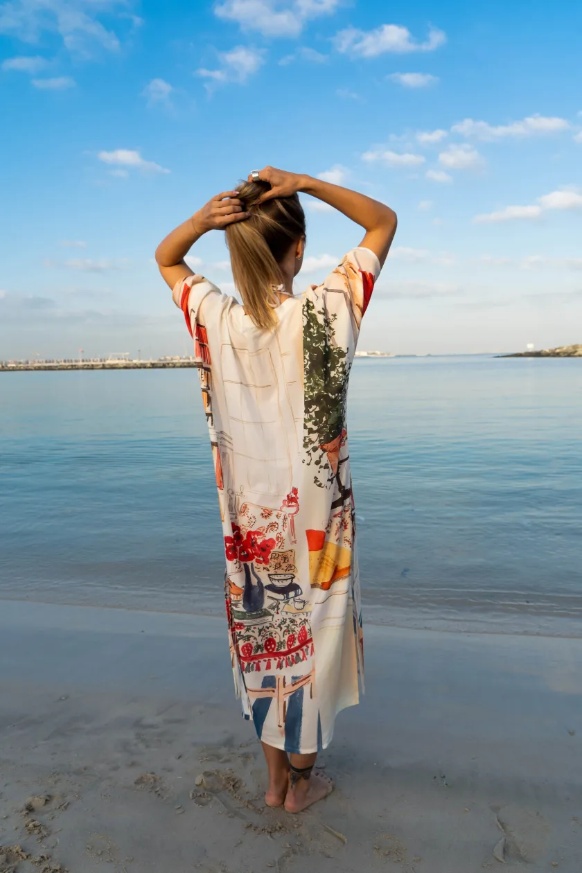 Abode Long Kaftan Dress - Image 3