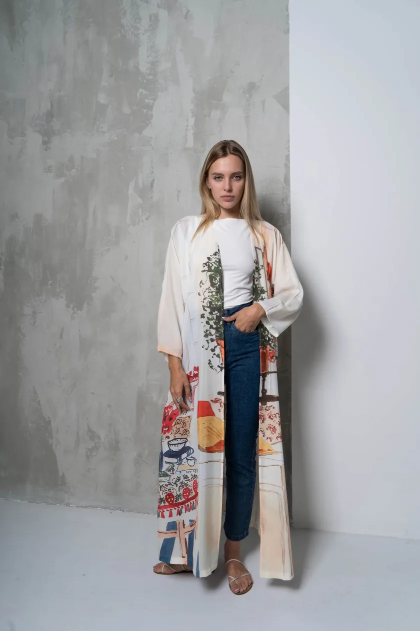 Abode Long Kimono Dress