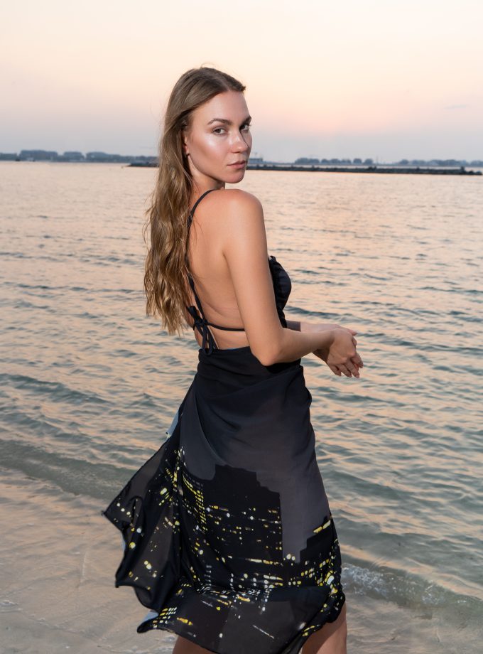 Midnight Mind Sarong - Beach Cover Up-1