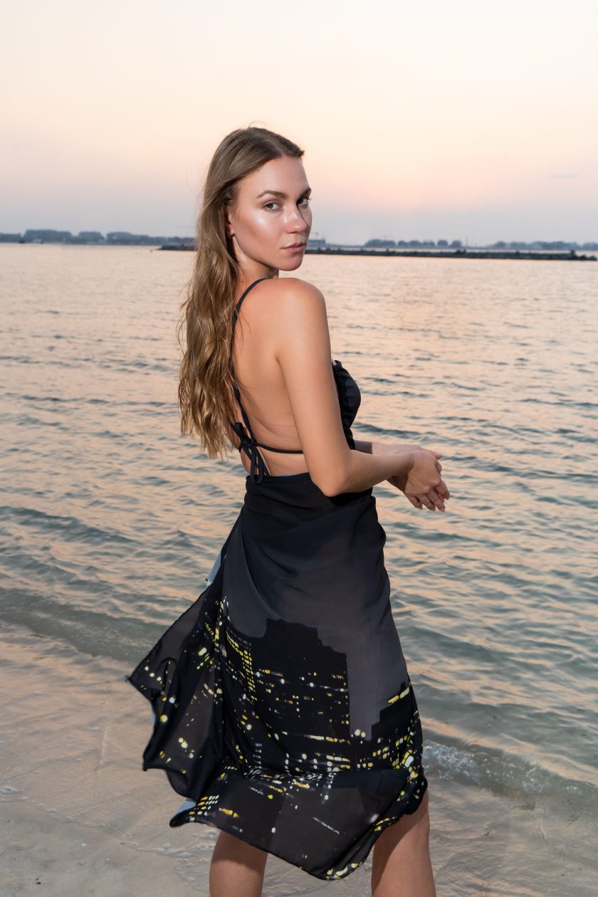 Midnight Mind Sarong - Beach Cover Up-1