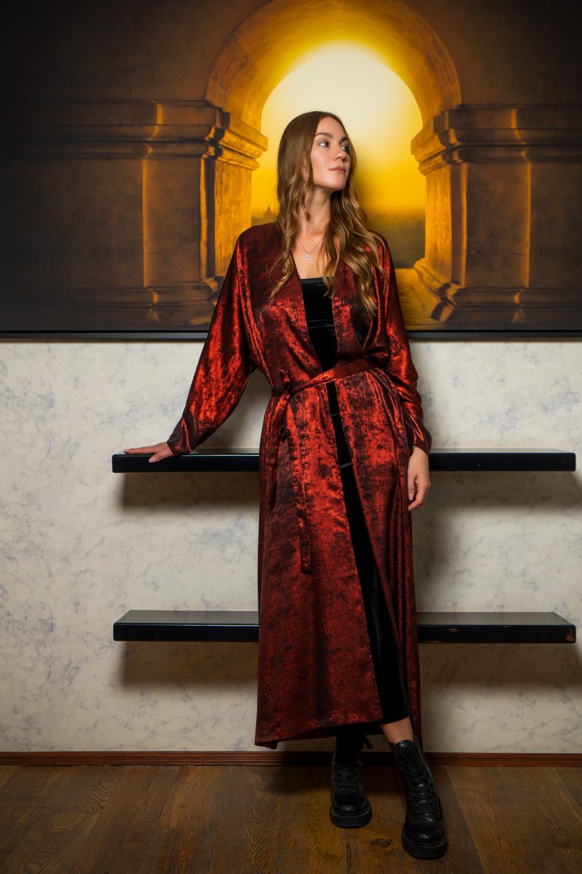 Scarlette Long Kimono Dress - Image 2